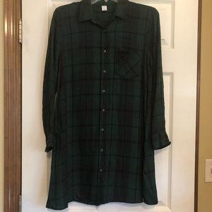Old Navy plaid shirt dress